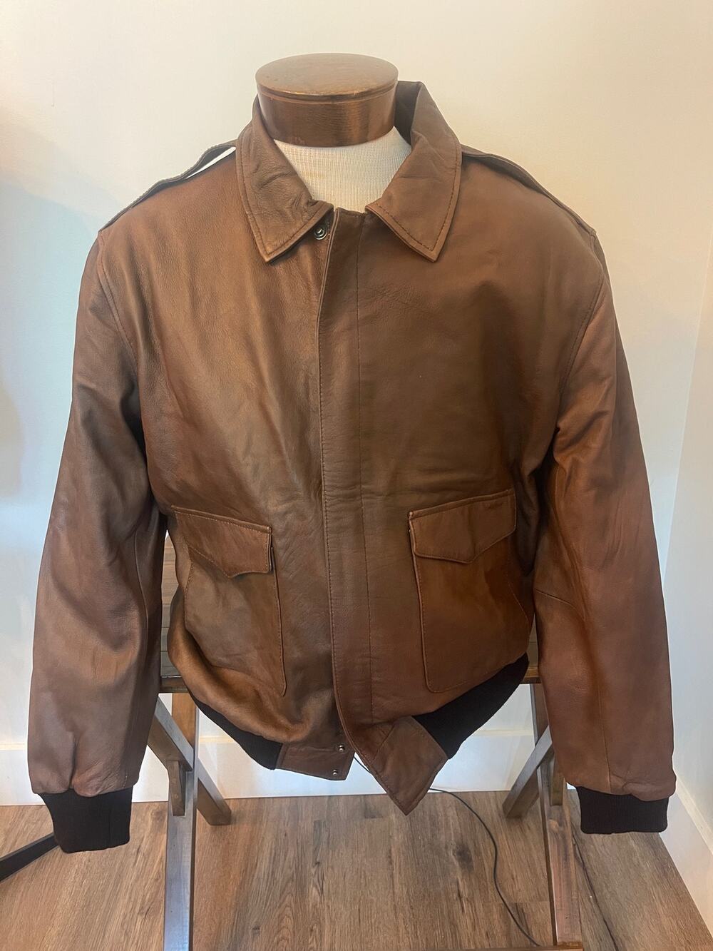 Cava Men's Brown Bomber Style Jacket Size XL